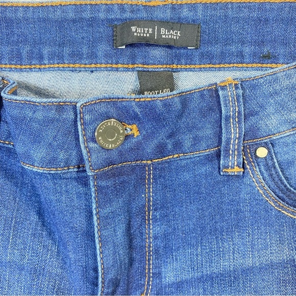 White House Black Market Blue Boot Cut Jeans - Picture 4 of 15